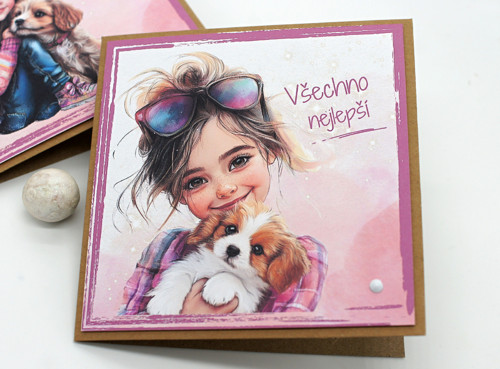 Přání s dívkou a psem — foto 2