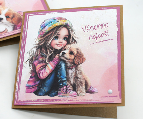 Přání s dívkou a psem — foto 2