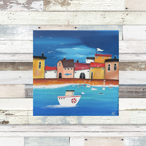 Salty harbor- 20x20cm — foto 2