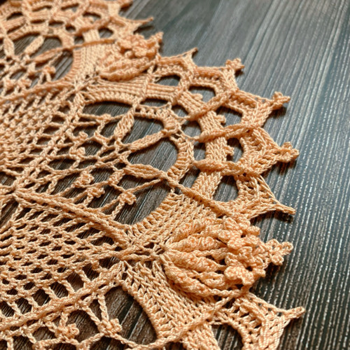 Háčkovaná dečka strukturovaná 34 cm — foto 4