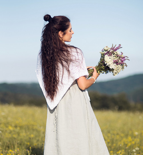 Pléd Elizabeth Bennet -Bílý — foto 5
