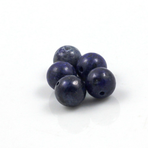 Kulička lapisu lazuli 8 mm - 10 ks — foto 2