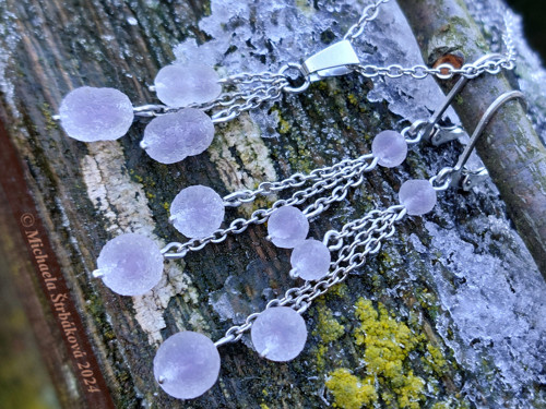 HROZNOVÝ CHALCEDON - sada šperků + video — foto 4