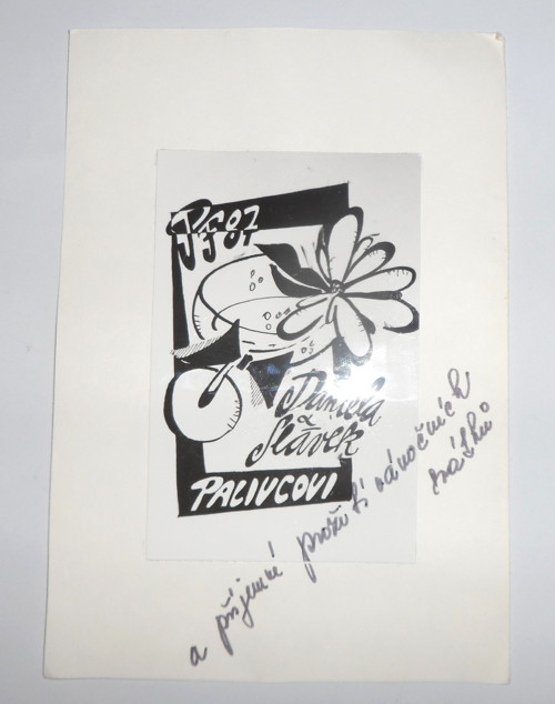 ČB vánoční PŘÁNÍ • PF, Nový rok 1987 — foto 2