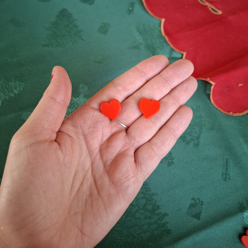 Náušnice se srdíčkem — foto 2