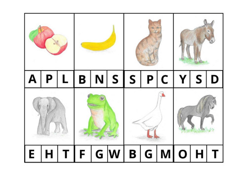 Kolíčkové karty english alphabet — foto 2