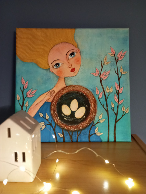 Vesna - originální malba na plátně — foto 4