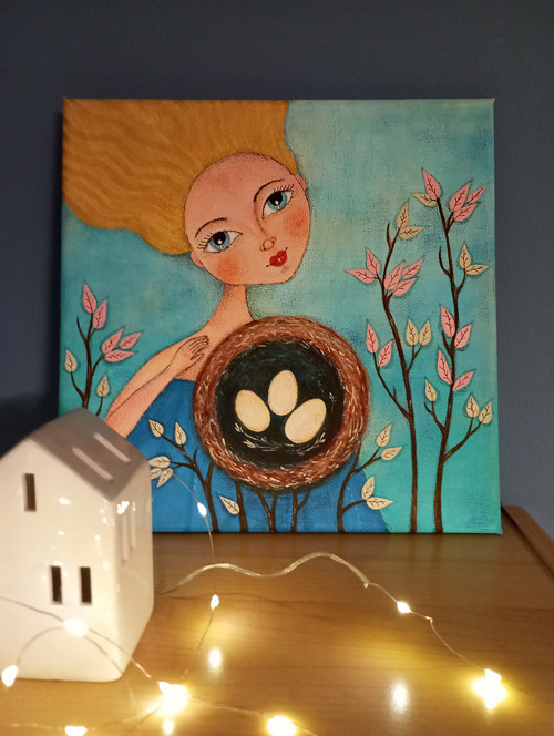Vesna - originální malba na plátně — foto 6