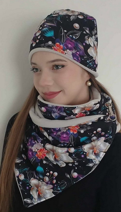 Dámská šátkošála a čepice 3 — foto 2
