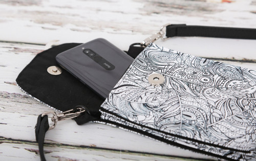 CALL BAG - černobílá peříčka — foto 3