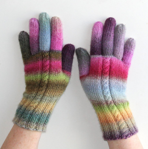 Rukavice pletené ručně Pastely merino — foto 3