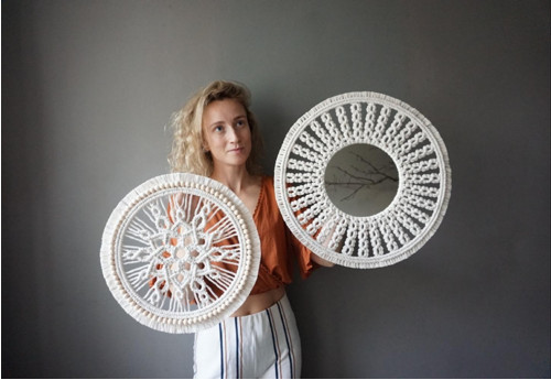 Macramé zrcadlo — foto 4