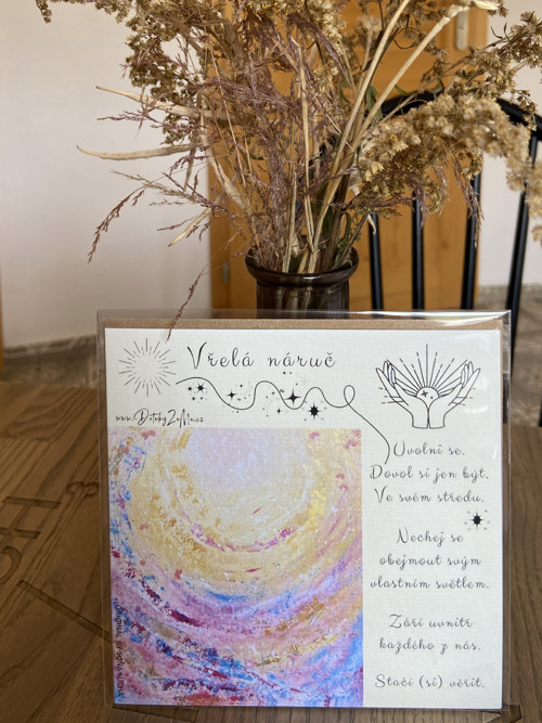 Vřelá náruč: Karta s poselstvím 14 cm — foto 2