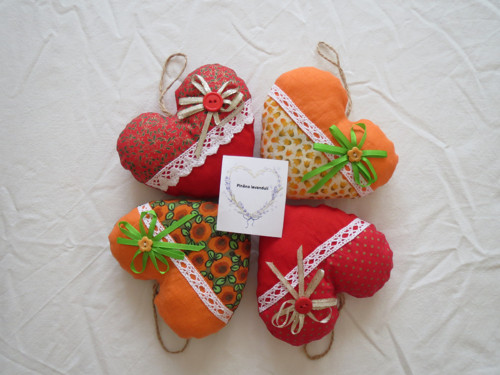 Srdíčko levandulové s knoflíkem 02 — foto 3