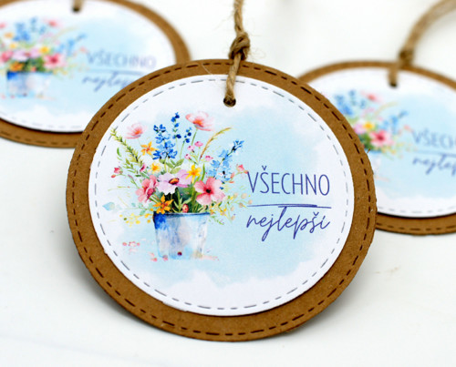Visačka všechno nejlepší - 3 ks — foto 2