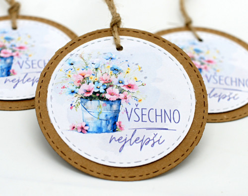 Visačka všechno nejlepší - 3 ks — foto 2