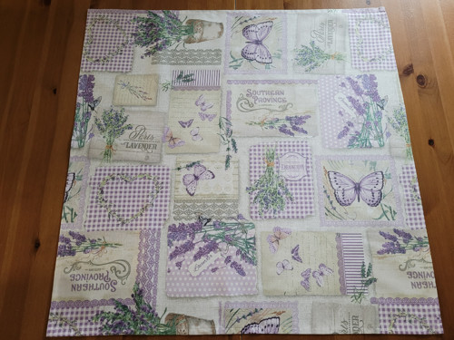 Venkovský levandulový (70 x 70 cm) — foto 2