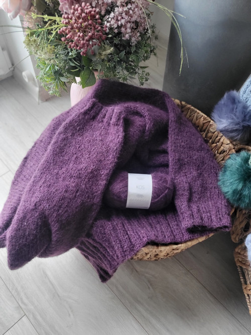 Švestkový svetr alpaca — foto 3
