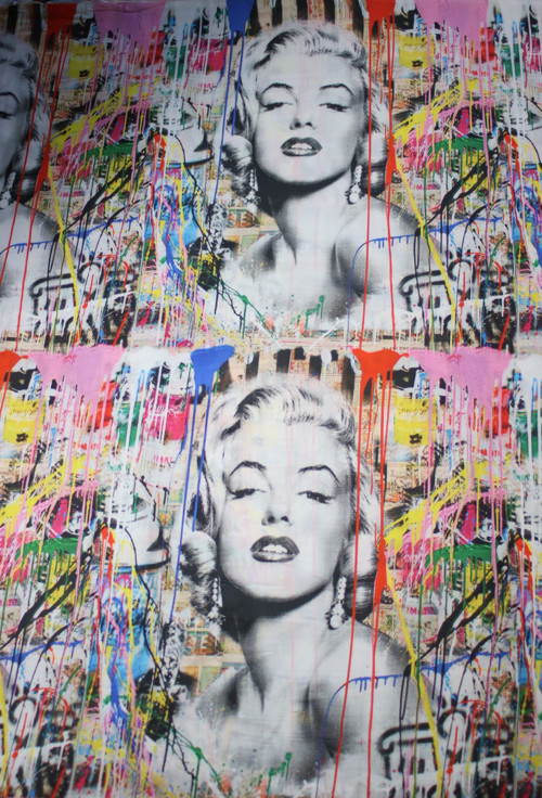 Pop Art Marilyn Monroe Bavlněné Plátno — foto 4