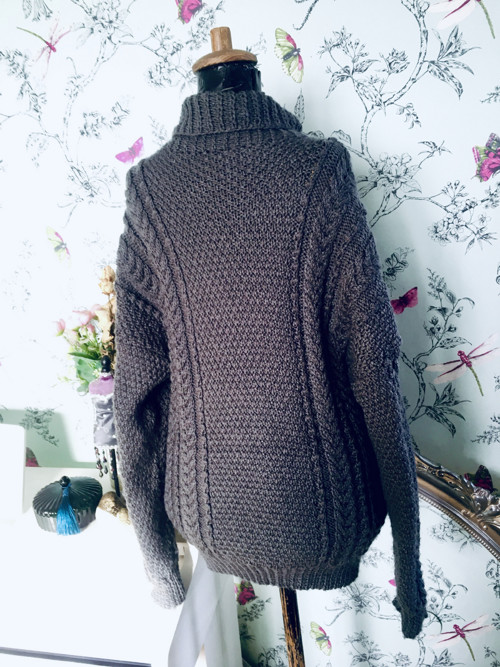 Kardigan vintage v šedé — foto 6