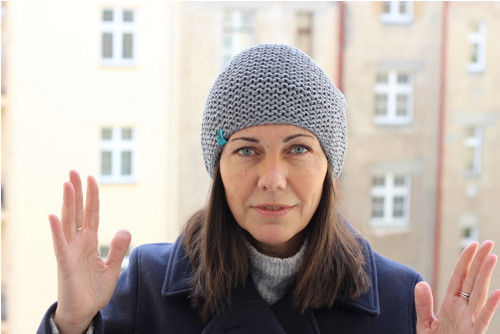 Přízová čepice šedá č. 523 — foto 2