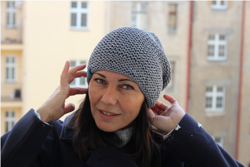 Přízová čepice šedá č. 532 — foto 6