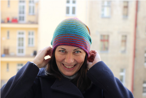 Vlněná čepice duhová č. 530 — foto 2