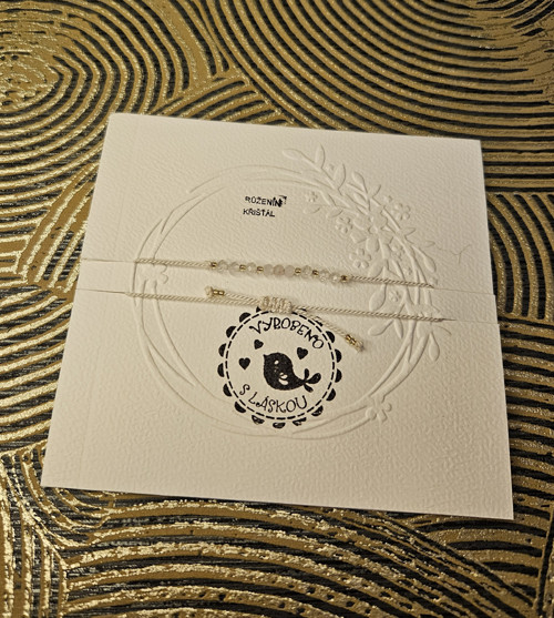 Boho macramé náramek na přání s minerály — foto 5