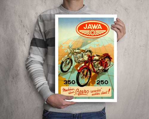 Vintage plakát Jawa 350/250 — foto 3