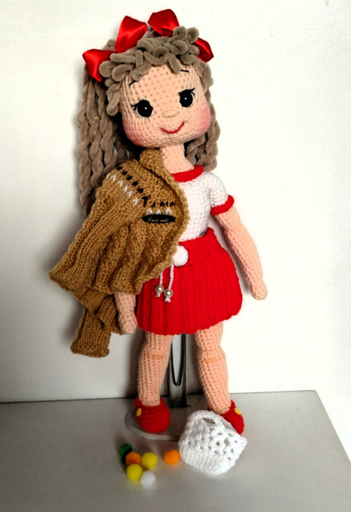 Háčkovaná panenka Helena - 35 cm — foto 3