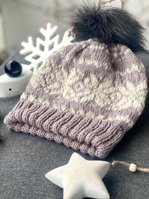 Čapule 100% merino ručně barvené "Padá vločka 2" — foto 4