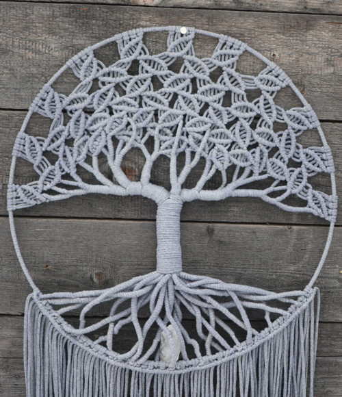 Strom života macramé průměr kruhu 50cm — foto 6