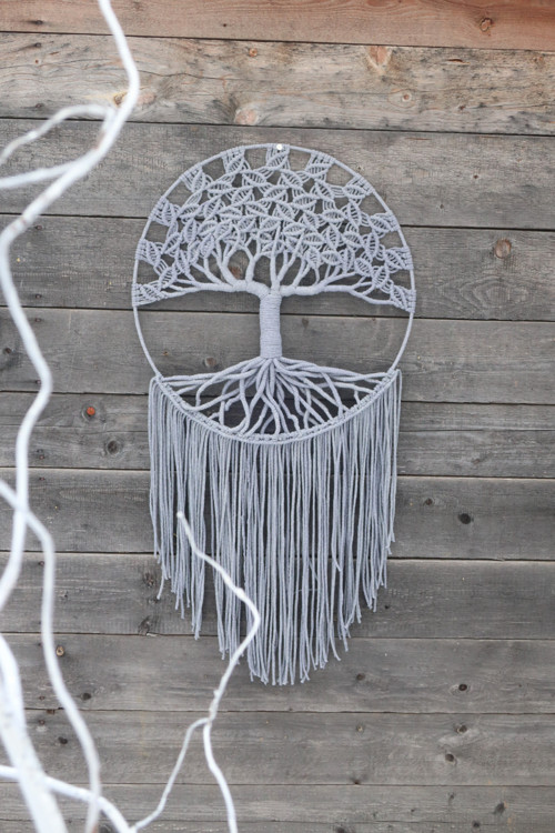 Strom života macramé průměr kruhu 50cm — foto 2