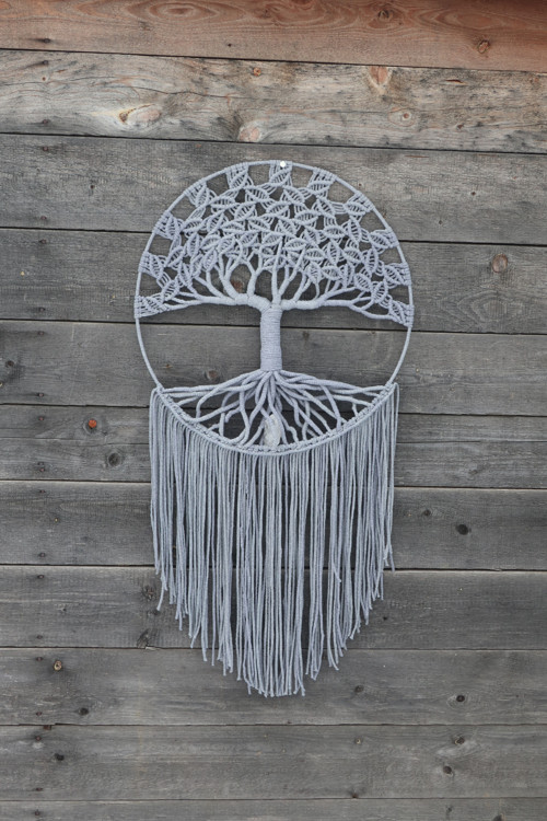 Strom života macramé průměr kruhu 50cm — foto 5