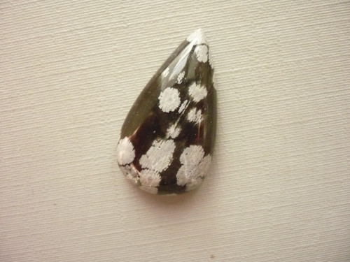 Kabošon - obsidián vločkový 26 mm, č.15f — foto 2