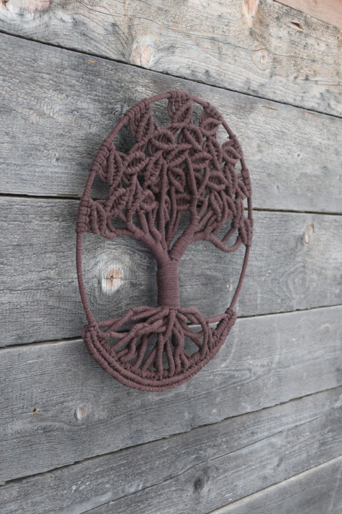 Strom života macramé průměr kruhu 35cm — foto 3