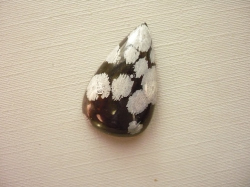 Kabošon - obsidián vločkový 25 mm, č.16f — foto 2