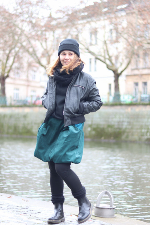 Manšestrová sukně dvoubarevná — foto 2
