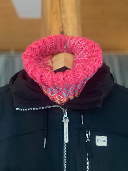 Pletený nákrčník marshmallow — foto 3