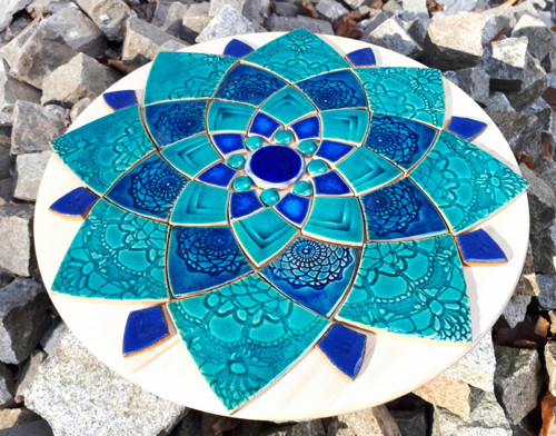 Mandala z keramických komponentů 105 — foto 3