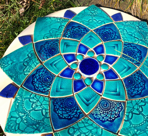 Mandala z keramických komponentů 105 — foto 4