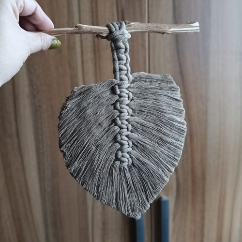 Macramé dekorace list — foto 3