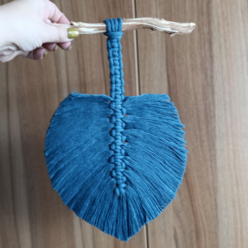 Macramé dekorace list — foto 3