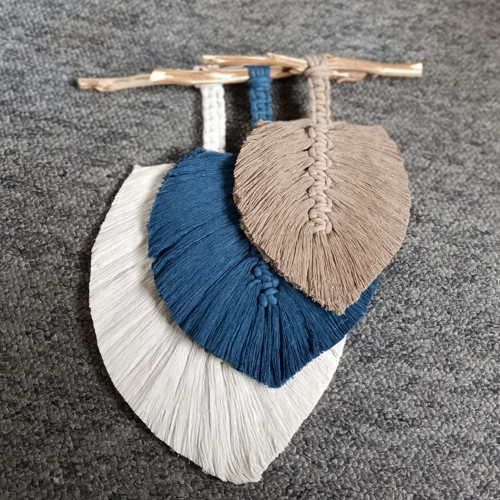 Macramé dekorace list — foto 4