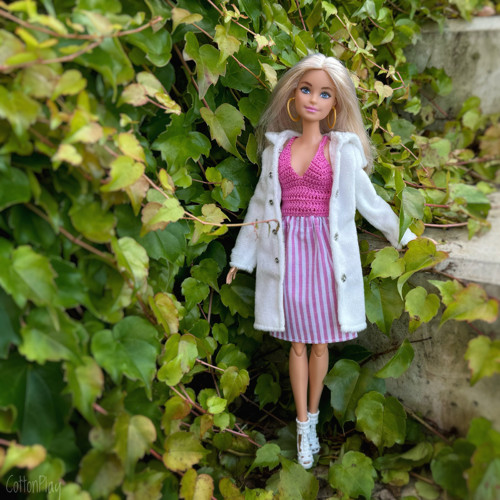 Barbie - sytě růžový háčkovaný top — foto 4