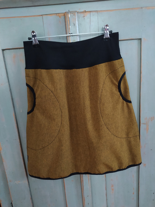 Mustard ... suknička softshellová S — foto 3