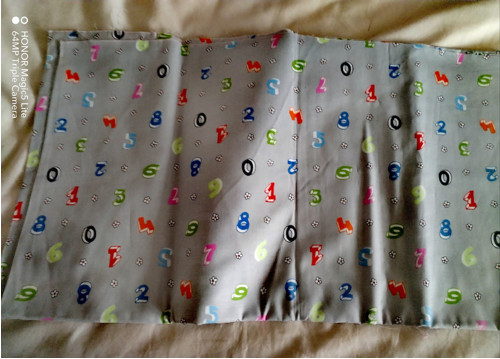 Bavlněné plátno s číslíčky 125 * 110cm — foto 2