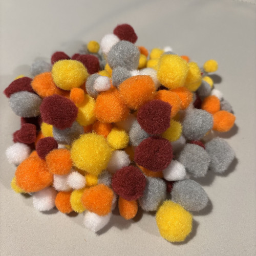 Pompónky mix barev - balení — foto 2
