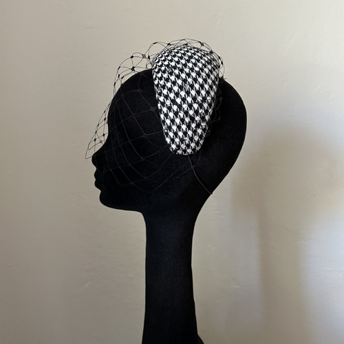 Fascinátor Headband Pepito Závoj Černý — foto 5