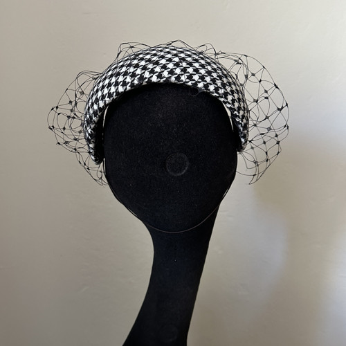 Fascinátor Headband Pepito Závoj Černý — foto 4